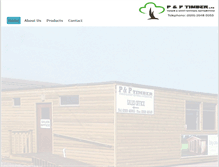 Tablet Screenshot of pandptimber.co.uk